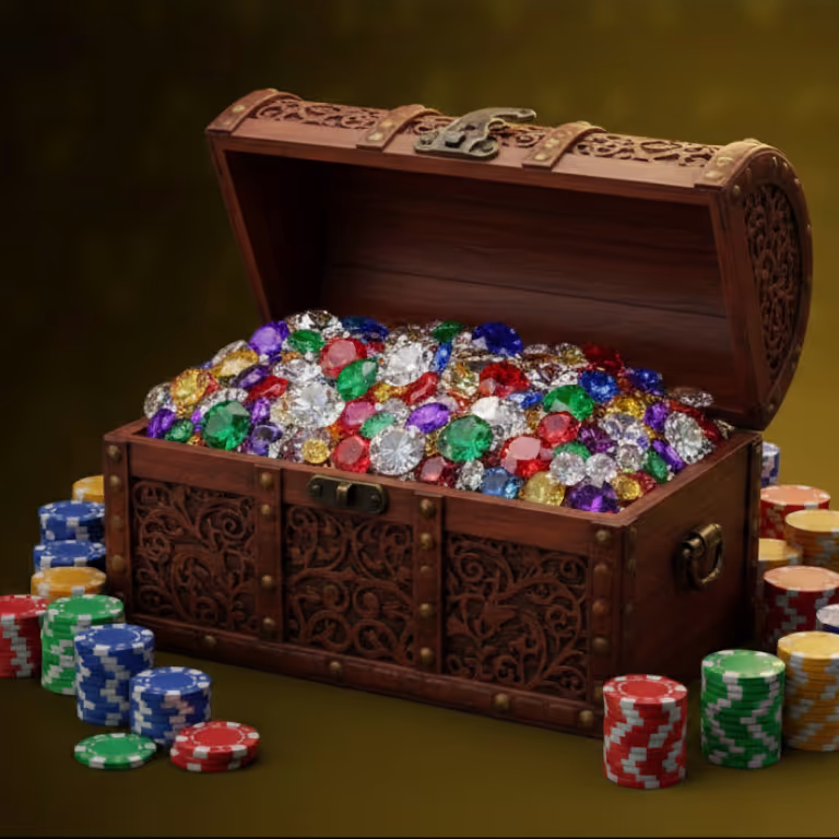 Colorful jackpot wheel with “Spin” at the top and prize amounts displayed – Deuces Casino.